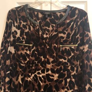 Leopard print blouse